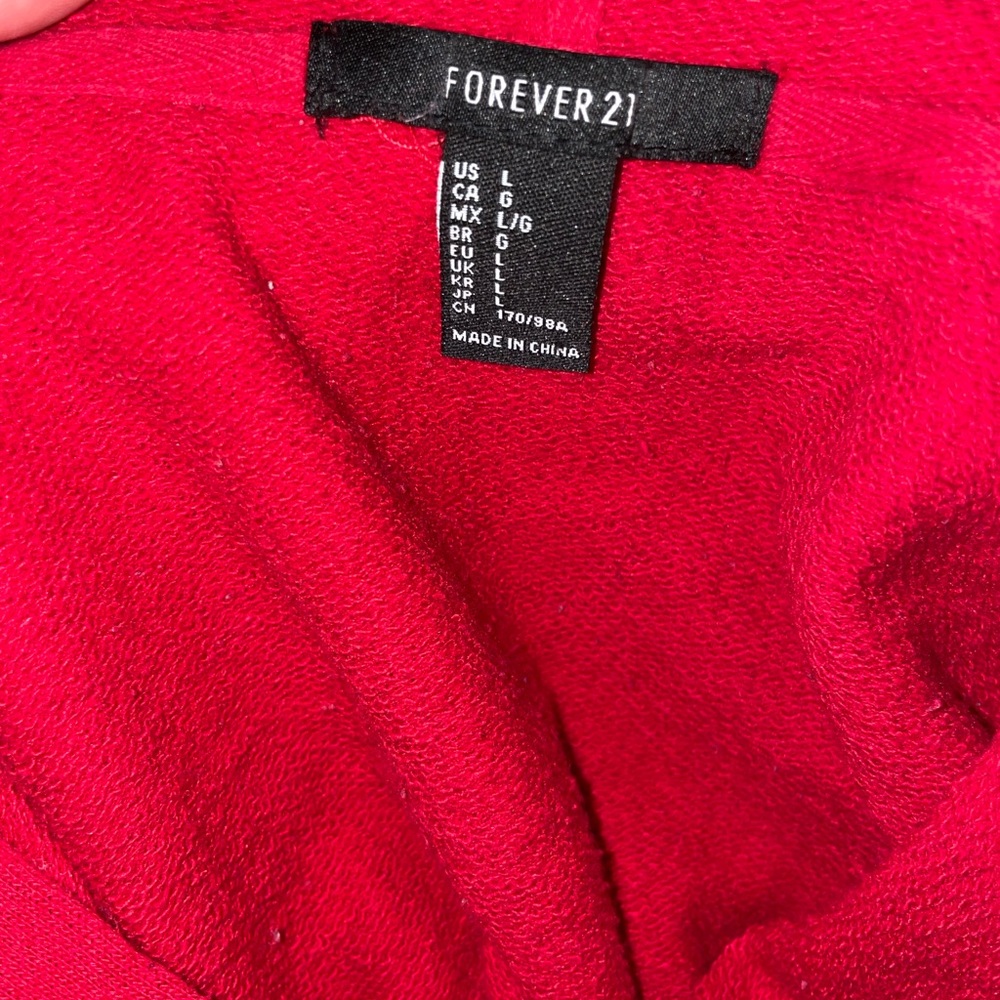 Forever21 Long Sleeve Crop Top